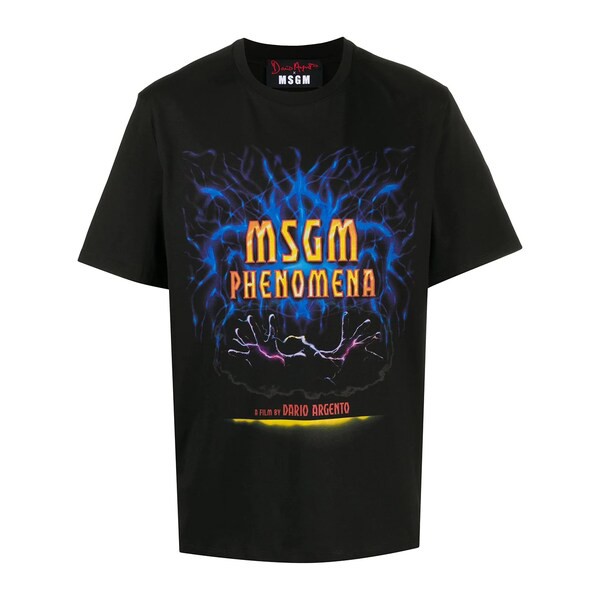 エムエスジイエム メンズ Tシャツ トップス x Dario Argento Phenomena Tシャツ 99 BLACK