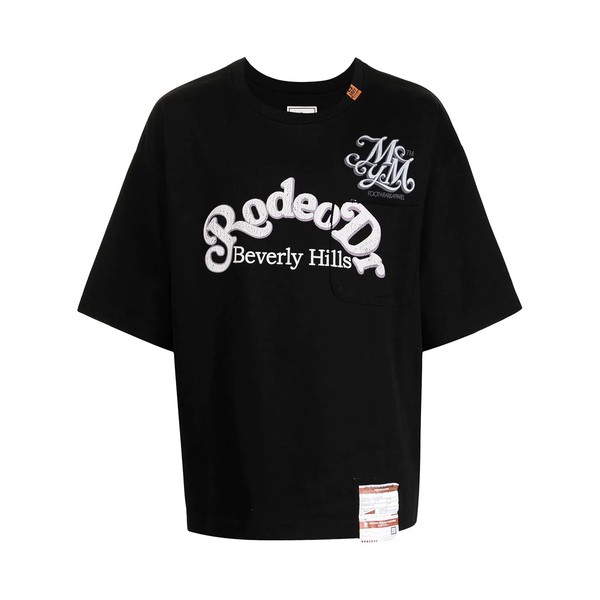 ミハラヤスヒロ メンズ Tシャツ トップス Rodeo Dr プリント Tシャツ BLACK