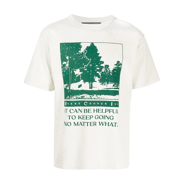 リース クーパー メンズ Tシャツ トップス Keep Going Tシャツ White