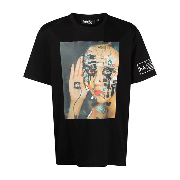 ハクーラ メンズ Tシャツ トップス Social Dilemma Tシャツ BLACK