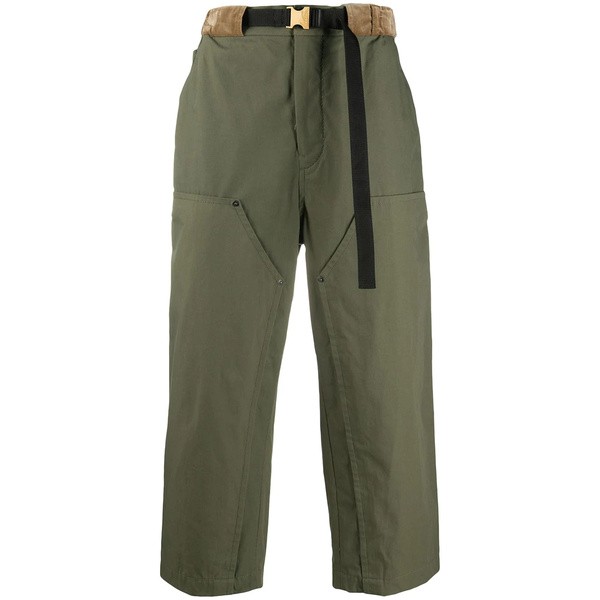 サカイ メンズ カジュアルパンツ ボトムス クロップドパンツ 501 KHAKI