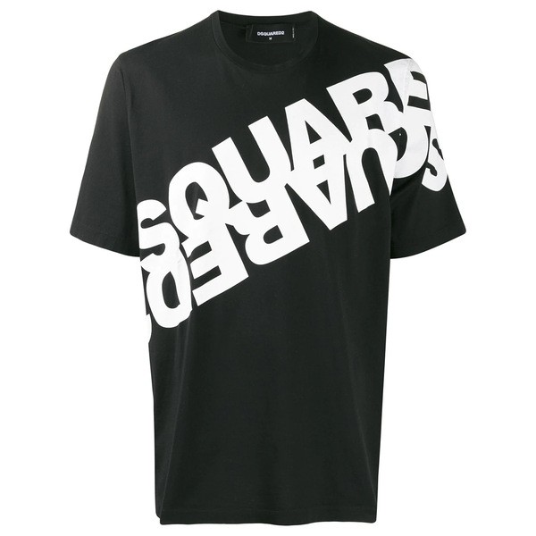 ディースクエアード メンズ Tシャツ トップス ダブルロゴ Tシャツ 900 BLACK