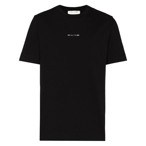 1017 アリクス 9 エスエム メンズ Tシャツ トップス ロゴ Tシャツ BLACK BLK0001