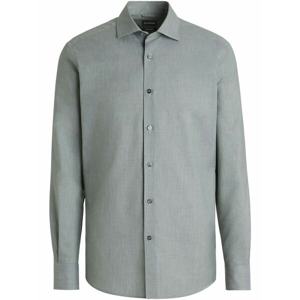 ゼニア メンズ シャツ トップス button-front tailored shirt 055 GREEN