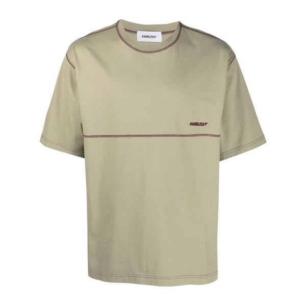 アンブッシュ メンズ Tシャツ トップス ロゴ Tシャツ 6128 BEIGE VINERARD