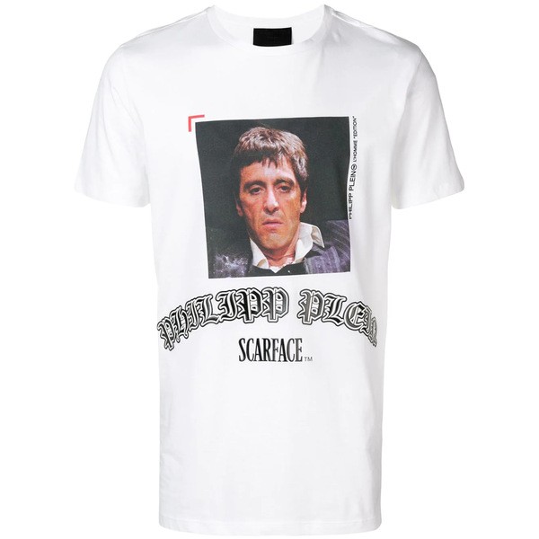 フィリッププレイン メンズ Tシャツ トップス Scarface Tシャツ 01 WHITE