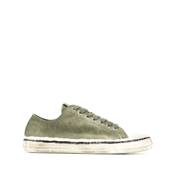 マルニ メンズ スニーカー シューズ ペイント スニーカー ZN012 OLIVE STONE WHITE