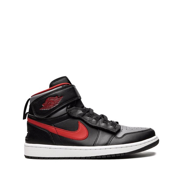 ジョーダン メンズ スニーカー シューズ Air Jordan 1 Hi Flyease スニーカー Black/Gym Red-Smoke Grey-White