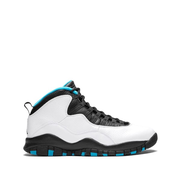 ジョーダン メンズ スニーカー シューズ Air Jordan Retro 10 スニーカー WHITE/DK POWDER BLUE-BLACK