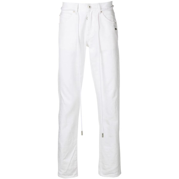 オフホワイト メンズ デニムパンツ ボトムス ルーズフィット ジーンズ 0101 JEANS WHITE WHITE