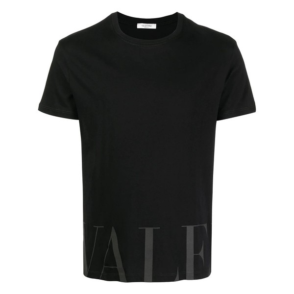 ヴァレンティノ メンズ Tシャツ トップス ロゴ Tシャツ BLACK