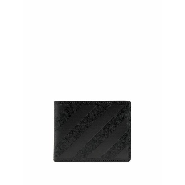 オフホワイト メンズ 財布 アクセサリー Diagonals 二つ折り財布 1010 BLACK BLACK