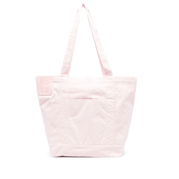 ラフ・シモンズ メンズ トートバッグ バッグ ロゴパッチ デニムハンドバッグ 0034 LIGHT PINK