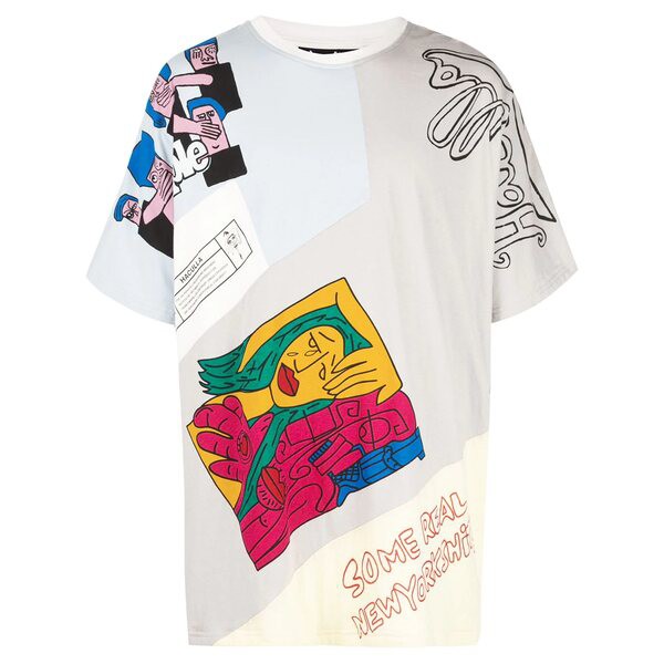 ハクーラ メンズ Tシャツ トップス Odds And Ends Tシャツ MULTI COLOR