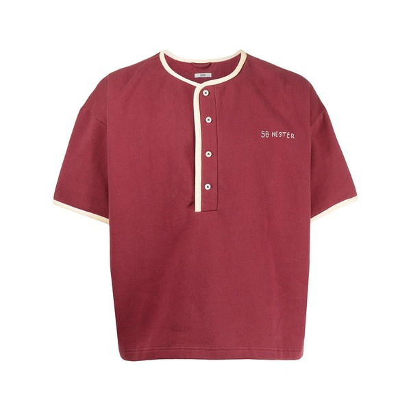 ボーディ メンズ Tシャツ トップス ヘンリーネック トップ 620 BURGUNDY