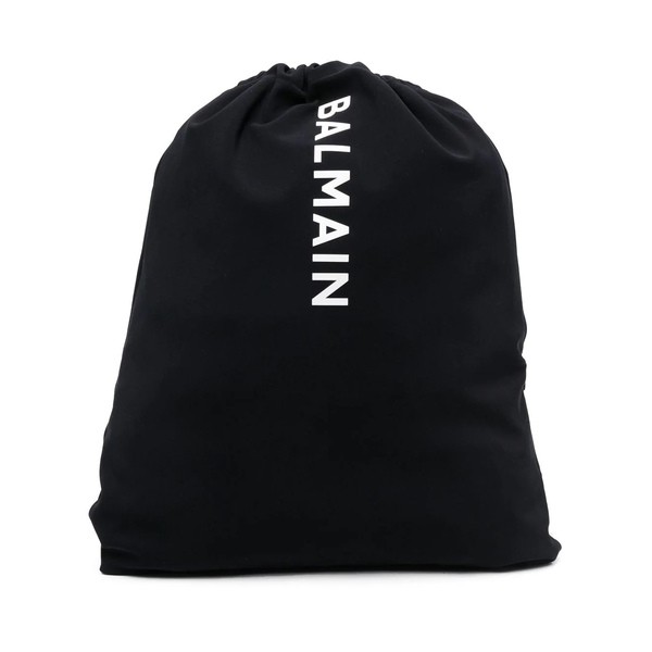 バルマン メンズ バックパック・リュックサック バッグ logo-print drawstring backpack 001 BLACK