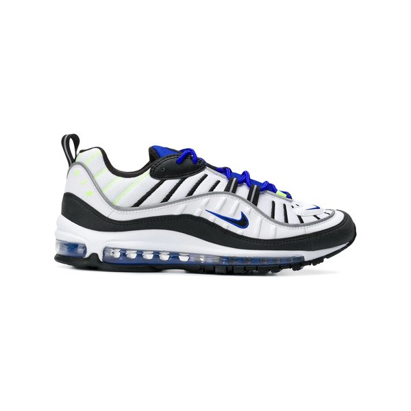 ナイキ メンズ スニーカー シューズ Air Max 98 スニーカー 103 WHITE BLACK RACER BLUE VOLT