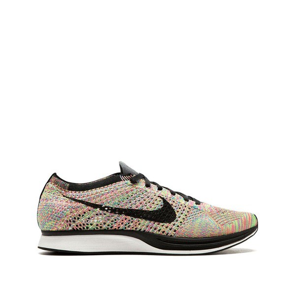 ナイキ メンズ スニーカー シューズ Flyknit Racer スニーカー DARK GREY/BLACK-BLO GLOW-PNK F