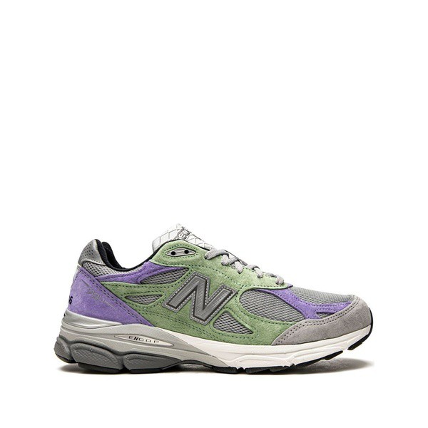 ニューバランス メンズ スニーカー シューズ x Stray Rats 990 ローカット スニーカー PURPLE/GREEN-GREY