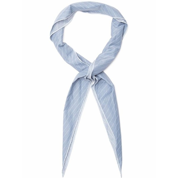 ゼニア メンズ マフラー・ストール・スカーフ アクセサリー striped pointed-tip scarf BL2 BLUE