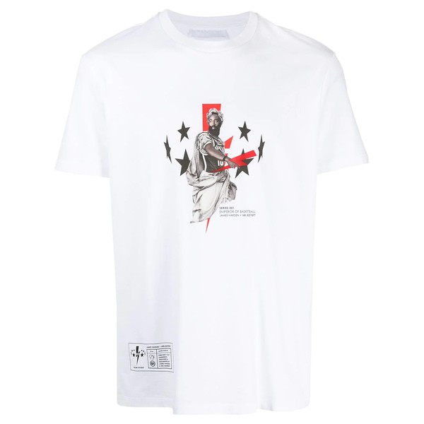 ニールバレット メンズ Tシャツ トップス x James Harden 'Emperor Of Basketball' Tシャツ 1116 WHITE/RED/BLACK