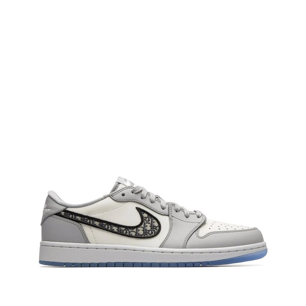 ジョーダン メンズ スニーカー シューズ x Dior Air Jordan 1 Low スニーカー WOLF GREY/SAIL/PHOTOSON DUST-W