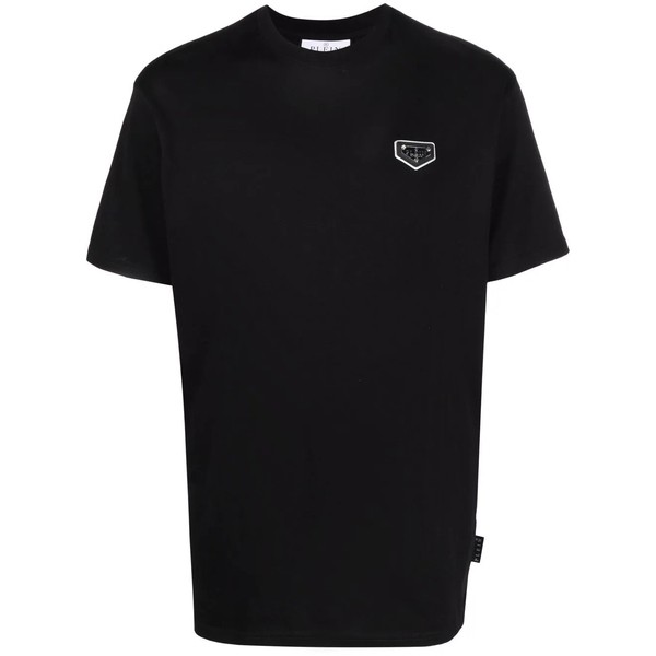 フィリッププレイン メンズ Tシャツ トップス ロゴ Tシャツ 02 BLACK