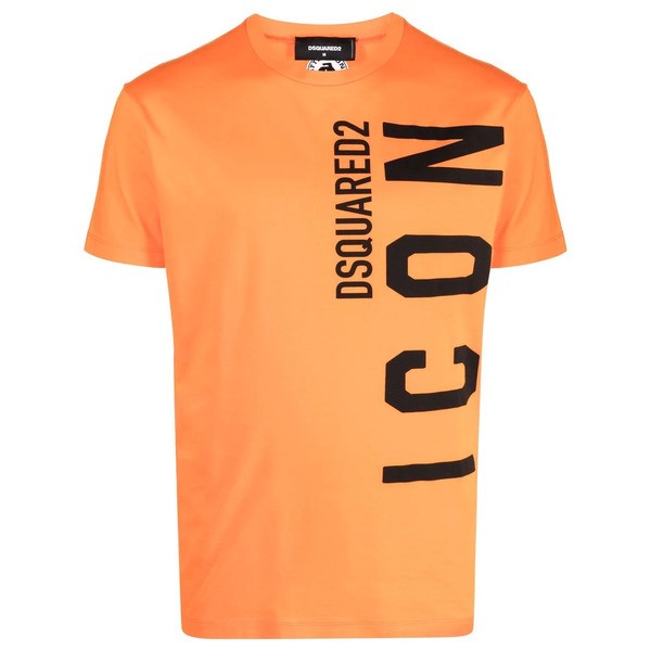 ディースクエアード メンズ Tシャツ トップス ロゴ Tシャツ 184 orange