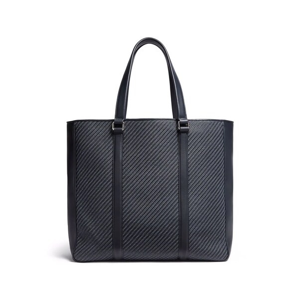 ゼニア メンズ トートバッグ バッグ leather-panelled tote DTR MULTICOLOR