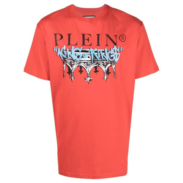 フィリッププレイン メンズ Tシャツ トップス King Plein Tシャツ '13 red'