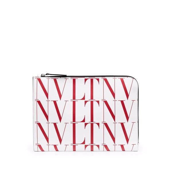 ヴァレンティノ ガラヴァーニ メンズ ビジネス系 バッグ VLTN クラッチバッグ CG9 BIANCO OTTICO ROUGE PUR