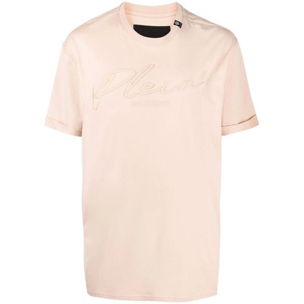 フィリッププレイン メンズ Tシャツ トップス ロゴ Tシャツ 06 BEIGE