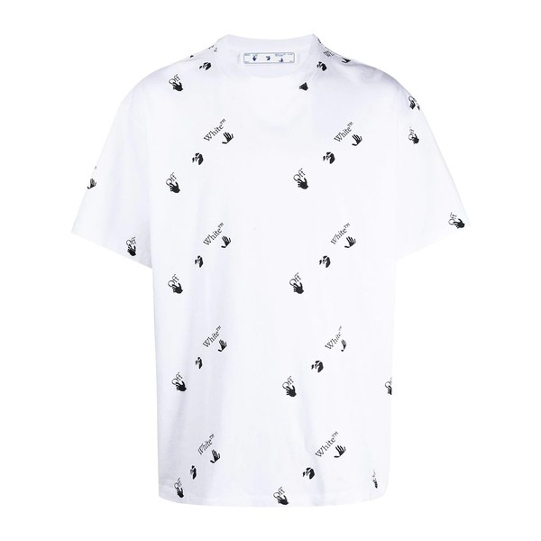 オフホワイト メンズ Tシャツ トップス Swimming Man Tシャツ 0110 WHITE/BLACK