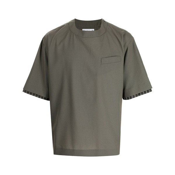 サカイ メンズ Tシャツ トップス ポケット Tシャツ 501 KHAKI