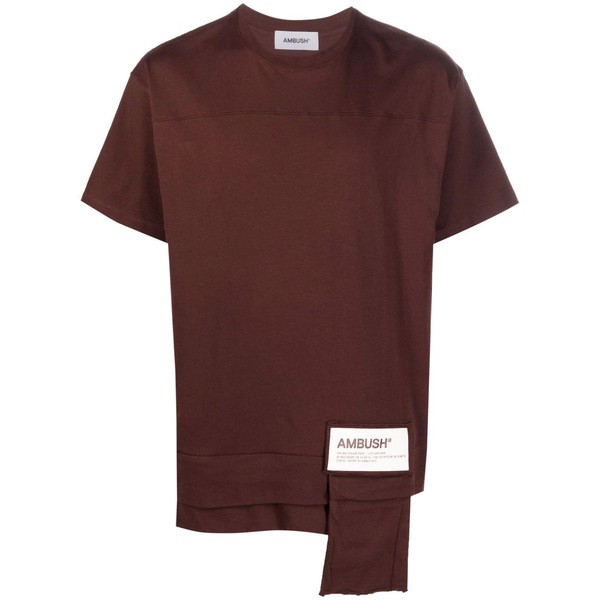 アンブッシュ メンズ Tシャツ トップス ウエストポケット Tシャツ 2803 DEEP MAHOGANY TOFU