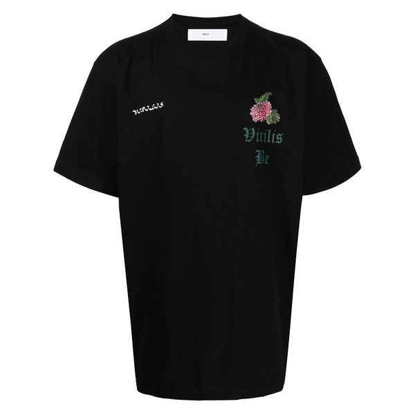 トーガ メンズ Tシャツ トップス スローガン Tシャツ BLACK26