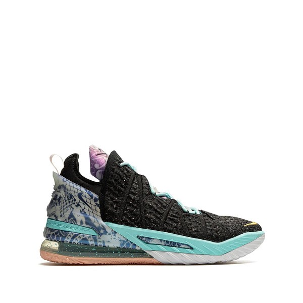 ナイキ メンズ スニーカー シューズ Lebron 18 ハイカット スニーカー 003 BLACK/GOLD-DARK TEAL