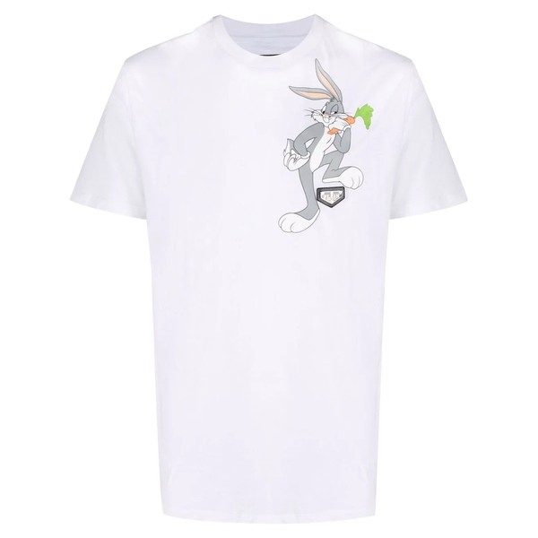 フィリッププレイン メンズ Tシャツ トップス プリント Tシャツ 01 WHITE