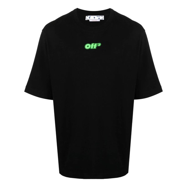 オフホワイト メンズ Tシャツ トップス ロゴ Tシャツ 1070 BLACK GREEN