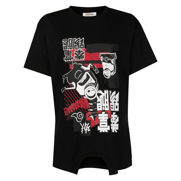 ミストリーハードレアリシーン メンズ Tシャツ トップス グラフィック Tシャツ BLACK