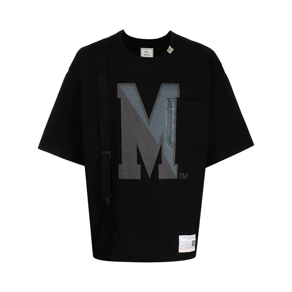 ミハラヤスヒロ メンズ Tシャツ トップス ロゴ Tシャツ BLACK