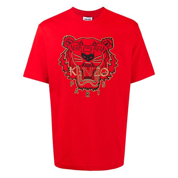 ケンゾー メンズ Tシャツ トップス Chinese New Year タイガー Tシャツ 21