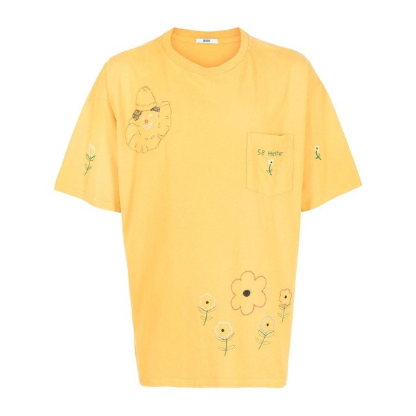 ボーディ メンズ Tシャツ トップス ラウンドネック Tシャツ YELLOW MULTI