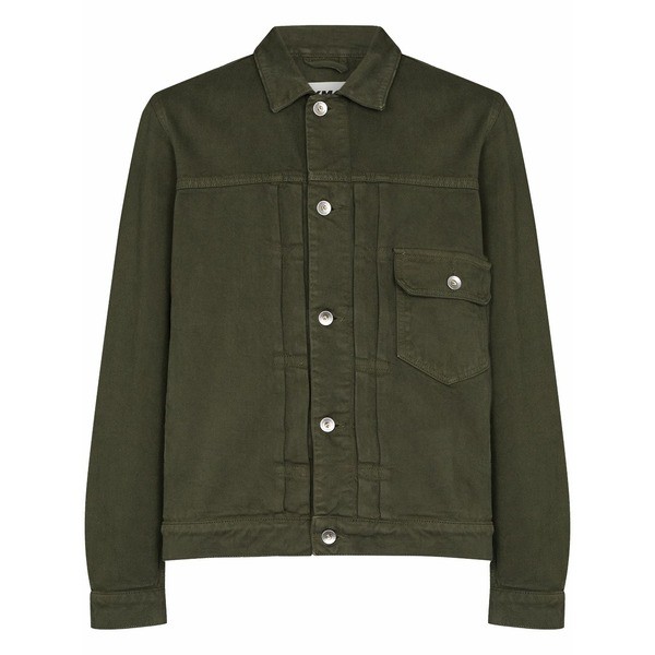 ワイエムシー メンズ ジャケット＆ブルゾン アウター MK2 ボタン デニムジャケット 30-OLIVE OLIVE