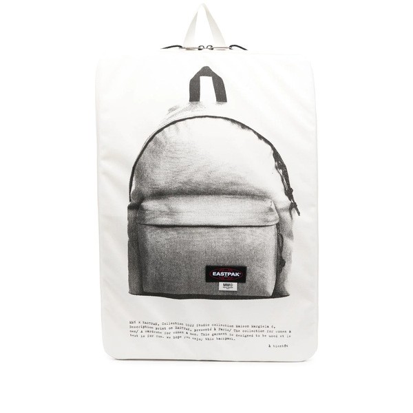 マルタンマルジェラ メンズ バックパック・リュックサック バッグ x Eastpack プリント バックパック 1009 WHITE