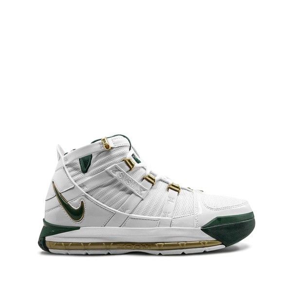 ナイキ メンズ スニーカー シューズ Zoom LeBron 3 スニーカー WHITE/WHITE-METALLIC GOLD DUST