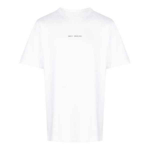 オーエーエムシー メンズ Tシャツ トップス ロゴ フローラル Tシャツ 100-WHITE