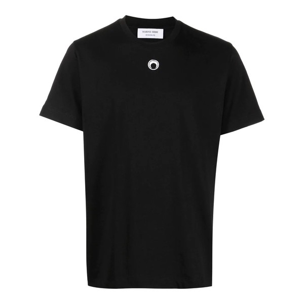 マリーン セル メンズ Tシャツ トップス ロゴ オーガニックコットン Tシャツ 00 BLACK