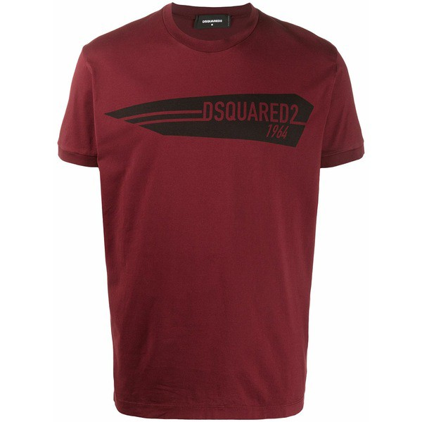 ディースクエアード メンズ Tシャツ トップス 1964 プリント Tシャツ 227 BURGUNDY