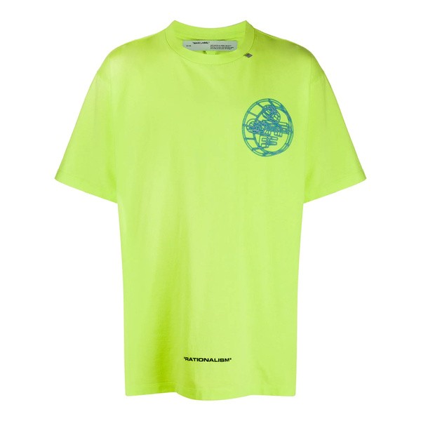 オフホワイト メンズ Tシャツ トップス Rationalism Tシャツ 6288 Fluo Yellow